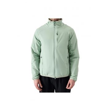Jacheta de puf barbati  impermeabila - elastica - verde - material sintetic -
