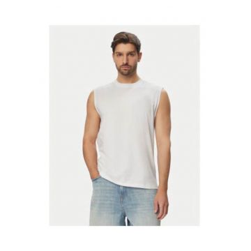 Maiou barbati -  alb - bumbac 100% -