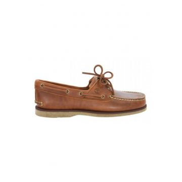 Mocasini barbati  Classic Boat - piele naturala - maro