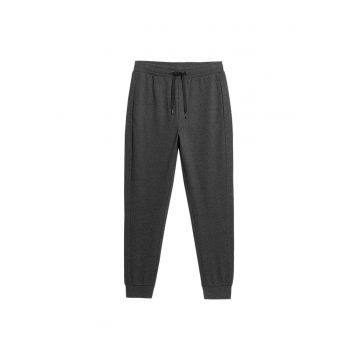 Pantaloni de trening pentru barbati -  4FAW23TTROM452 - bumbac/poliester - gri