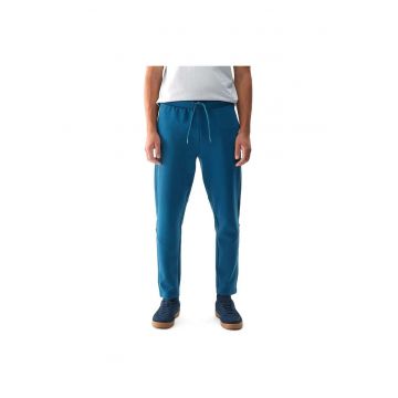 Pantaloni de trening pentru barbati -  4FWAW24TTROM0784 - poliester/elastan - albastru