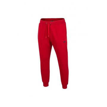 Pantaloni de trening pentru barbati -  H4Z22-SPMD350 - poliester/bumbac - rosu