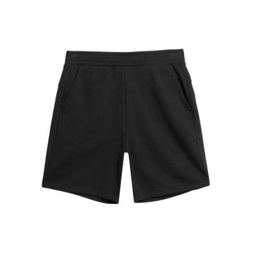 Pantaloni scurti  barbati - doua buzunare laterale - bumbac/poliester - Negru
