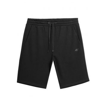 Pantaloni scurti  croiala regulata - negru - bumbac/poliester