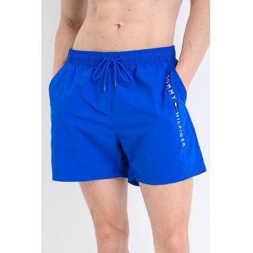Pantaloni scurti de baie cu imprimeu logo lateral