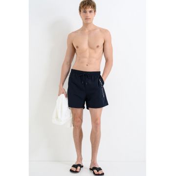 Pantaloni scurti de baie cu imprimeu logo lateral