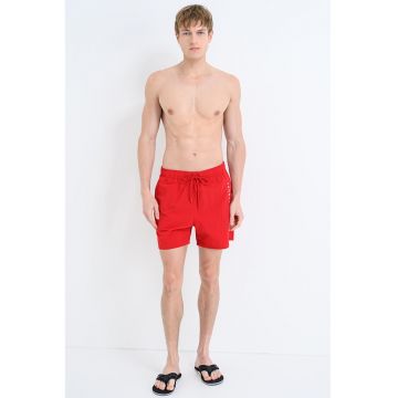 Pantaloni scurti de baie cu imprimeu logo lateral