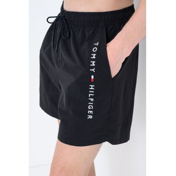 Pantaloni scurti de baie cu imprimeu logo lateral