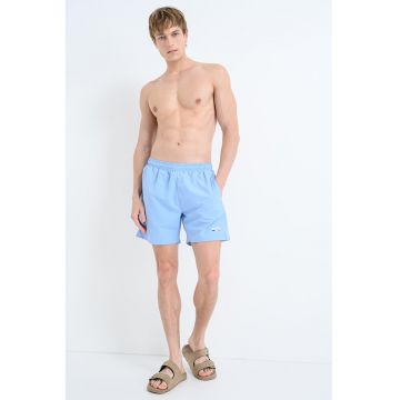 Pantaloni scurti de baie cu logo Swordfish - Albastru lavanda