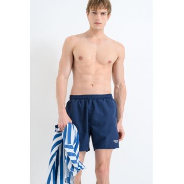 Pantaloni scurti de baie cu logo Swordfish - Bleumarin