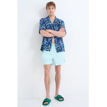 Pantaloni scurti de baie cu logo - Verde menta