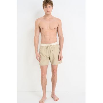 Pantaloni scurti de baie cu model uni Starfish - Crem