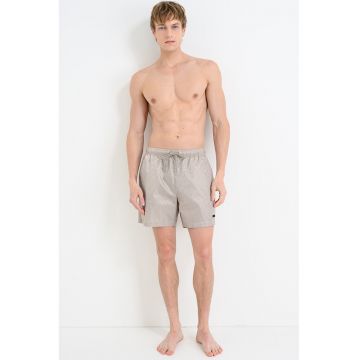 Pantaloni scurti de baie cu snur - Bej inchis
