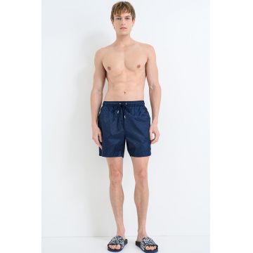 Pantaloni scurti de baie cu snur - Bleumarin