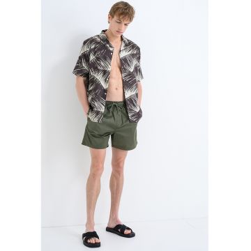 Pantaloni scurti de baie cu talie ajustabila - Kaki