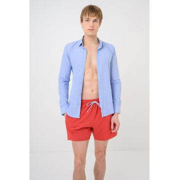Pantaloni scurti de baie cu talie ajustabila Tio - Rosu inchis