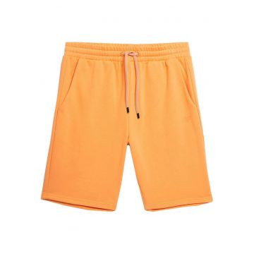 Pantaloni scurti  galben - bumbac/poliester - croiala regulata - buzunare laterale