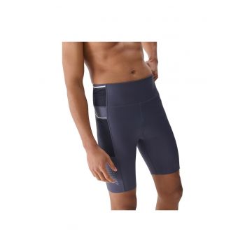 Pantaloni sport  4FWSS25TFSTM025 - slim fit - talie inalta - poliester/elastan - gri
