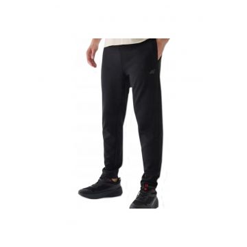 Pantaloni sport barbati  bumbac - croiala normala - negru - material durabil