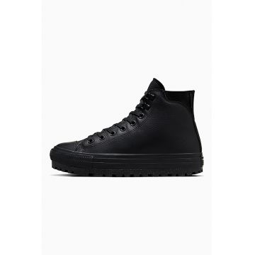 Pantofi sport impermeabili de piele Chuck Taylor All Star Trek - Negru