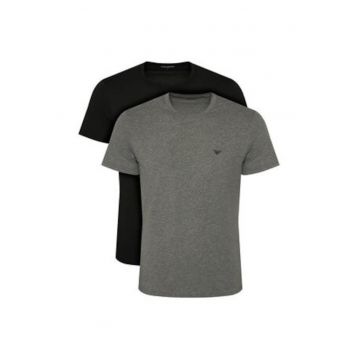 Set tricouri barbati -  negru si gri - bumbac