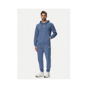 Trening lifestyle barbati -  Albastru - bumbac - maneca lunga -