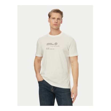 Tricou Barbatesc -  Alb - bumbac - imprimeu grafic
