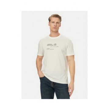 Tricou Barbatesc -  Alb - bumbac - imprimeu grafic