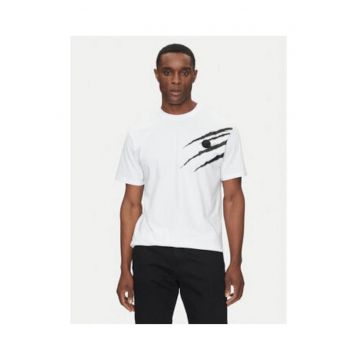Tricou Barbatesc -  Alb - regular fit - bumbac -