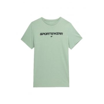 Tricou barbatesc cu imprimeu -  Carbonneau - verde - Verde