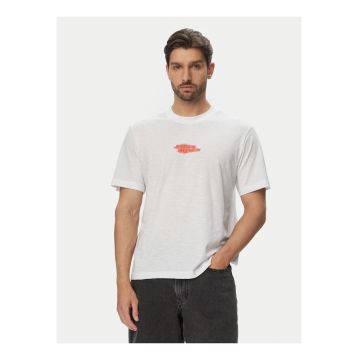 Tricou Barbatesc - Jack Jones - Alb - regular fit - bumbac/poliester