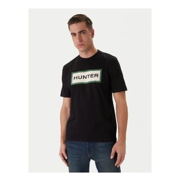 Tricou Barbatesc -  Negru - bumbac - imprimeu grafic - croiala regular fit -