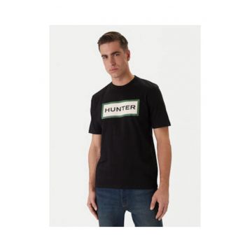Tricou Barbatesc -  Negru - bumbac - imprimeu grafic - croiala regular fit -