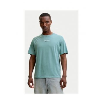 Tricou Barbatesc -  Verde/Albastru - Bumbac - Croiala Regular Fit