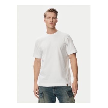 Tricou barbati -  alb - bumbac - croiala regular fit -