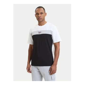 Tricou barbati -  alb si negru - bumbac - croiala regular fit -
