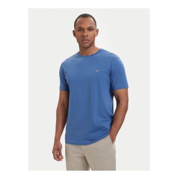 Tricou barbati -  albastru - bumbac - croiala regular fit