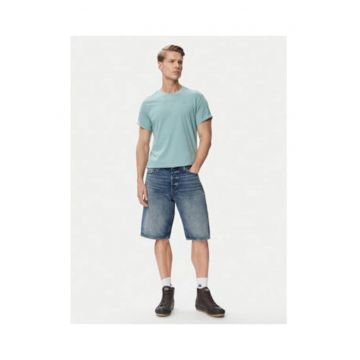 Tricou barbati -  albastru - bumbac - regular fit