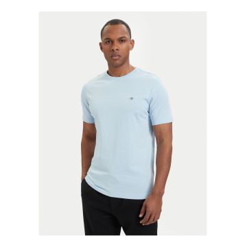Tricou barbati -  albastru - bumbac - regular fit