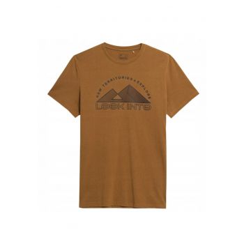 Tricou barbati -  Bumbac - Maro - Maro