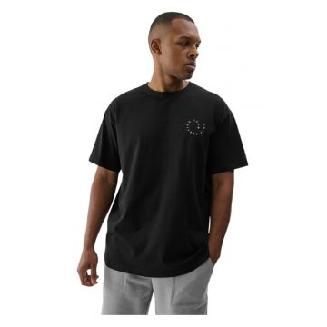 Tricou barbati  camasa cu maneca scurta - negru - bumbac