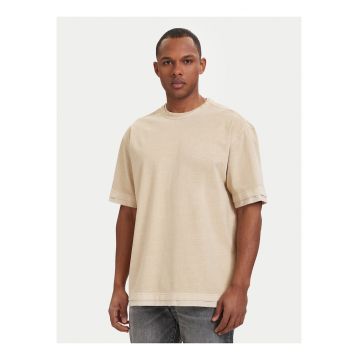 Tricou barbati -  culoare bej - bumbac organic