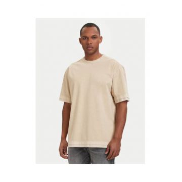 Tricou barbati -  culoare bej - bumbac organic