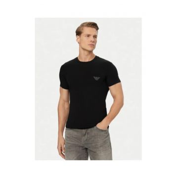Tricou barbati -  culoare negru - bumbac - uni