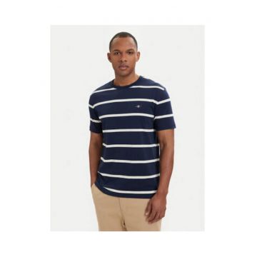 Tricou barbati -  dungi - albastru - bumbac organic