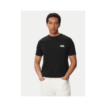 Tricou barbati -  negru - bumbac - croiala regular fit