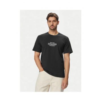 Tricou barbati -  negru - bumbac - croiala regular fit