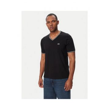 Tricou barbati -  negru - bumbac - croiala regular fit