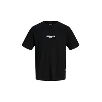 Tricou barbati -  negru - bumbac - imprimeu grafic