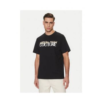 Tricou barbati -  negru - bumbac - imprimeu grafic -